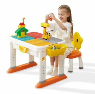 Kids Activity Table Building Blocks Table