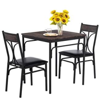 VECELO 3-Piece Dining Room Table Set