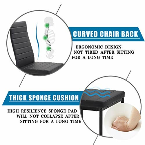 Ergonomic chair with curved back and thick sponge cushion.