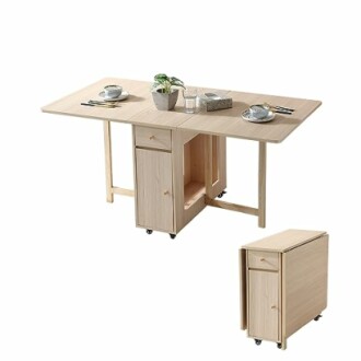 COMUHOME Extendable Drop Leaf Dining Table