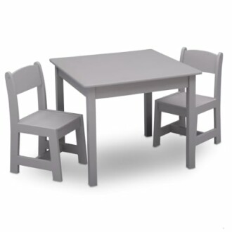 MySize Kids Wood Table and Chair Set