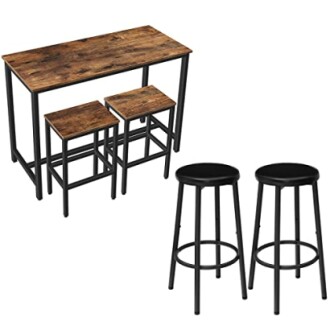 HOOBRO Bar Table and Chairs Set