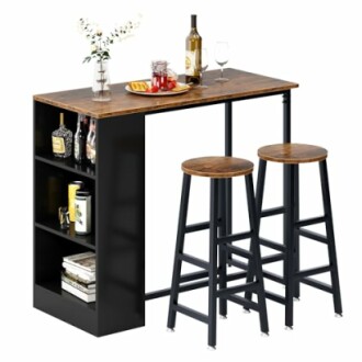 Sogesfurniture 3-Piece Pub Bar Table Set