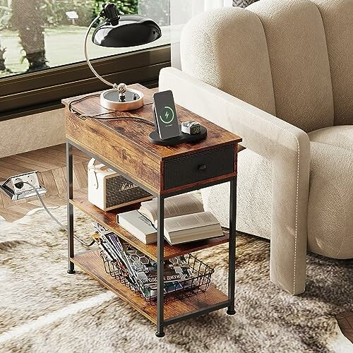 WLIVE Narrow Side Table