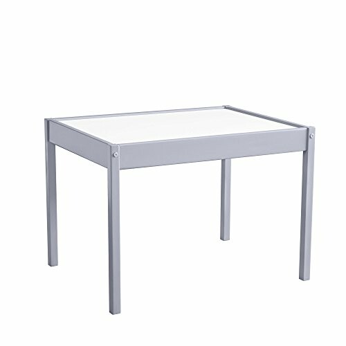 Simple modern table with metal legs and white top