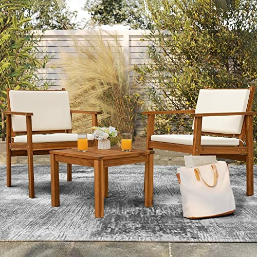 Flamaker Patio Chairs 3 Piece