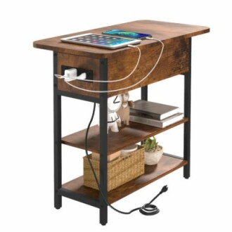 Yoobure End Table with Charging Station